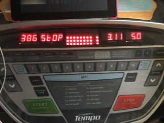 Michelle: Too cold outside - treadmill run!  Logged on my Fitbit.
