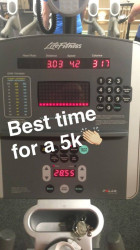 Sarah: Best time yet without  stopping