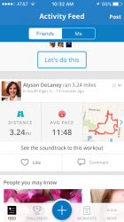 Alyson: First official outside run of my season!!?