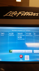 Kimberly: Actually did 4.2 miles in 50 minutes (so 5K in about 30-35 minutes)