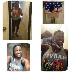 COURTNEY: As a service member it was important for me to complete this run on Memorial Day. My way of honoring those who gave all