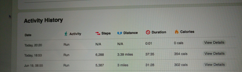 Heike: ran 3 miles 6/19 - 31.28 minutes  @6:55 ran 3.39 miles 6/20 -37:35 minutes @18:53PM     = 6.39 miles/10K...enjoyed every minute of it
