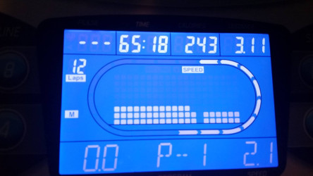 Laura: Too hot to go outside... did this one on the treadmill.