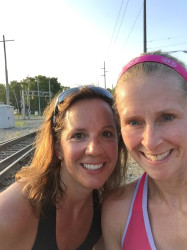 Jessica: 5k on the rail trail with Robin!