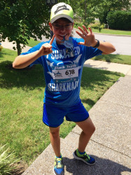 Taylor: My 6th 5K of the summer! I ran it yesterday in honor of Sharknado 4 premiering!