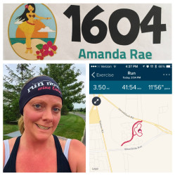 Amanda: "My first run in 2 months...7 months after having an emergency c-section to deliver my son. Definitely not my best time but I'll get there!"