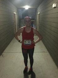 Amanda: Been 3 months since I've trained, a bad day of eating, and a last minute decision to run a 5K every month of 2016, but I finished! No where to go but up with this time, but it's a start!