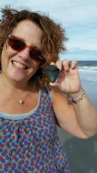 Colleen: Megalodon...the ultimate shark tooth. Found 8.24.16