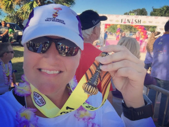 Tamara: I PR'd at the Cocoa Beach Half Marathon!