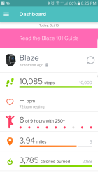 Heather: I could not get my fitbit to link so captured screenshot.