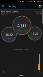Ali: I started out running just the 5k, but pushed myself to see if I could reach 4 miles and tracked the whole journey. I reached 3.1 miles at about 34 minutes in. Thanks for pushing me to run!