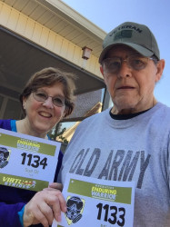 Frank & Sue: We walked this 10K at Westgate Park, Dothan, Alabama, in honor of our Brothers and Sisters this Veteran's Day week.