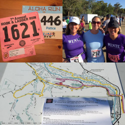 Patice: "Two great causes!  Aloha RUN  and Hook & Ladder RUN!"