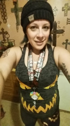 Celestina: Awesome dark Halloween virtual 10k complete with a black cat crossing my path