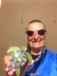 Anne: On, THURSDAY, AUGUST 31st, 2017, I finished the VIRTUAL 5K WALK called "TURTLE KRAWL" at MCKINLEY BEACH, in MILWAUKEE, WISCONSIN... TIME STARTED:   5:27:10PM;   TIME FINISHED;   8:04:00pm;   TOTAL TIME:   2hrs. 36min;.   TOTAL MILES:   3.21MILES;   TOTAL STEPS:   7,530steps:   It was such a Beautiful walk at MILWAUKEES LAKE FRONT and when I was walking up and down the beach, my son was swimming in the Lake... One couldn't ask for a better day to do this well deserved walk ... I Pray That All the Little Turtles Find their way back into the Oceans, safe and sound...
