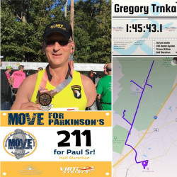 Greg: Ran in conjunction with the Prince William County Half Marathon.